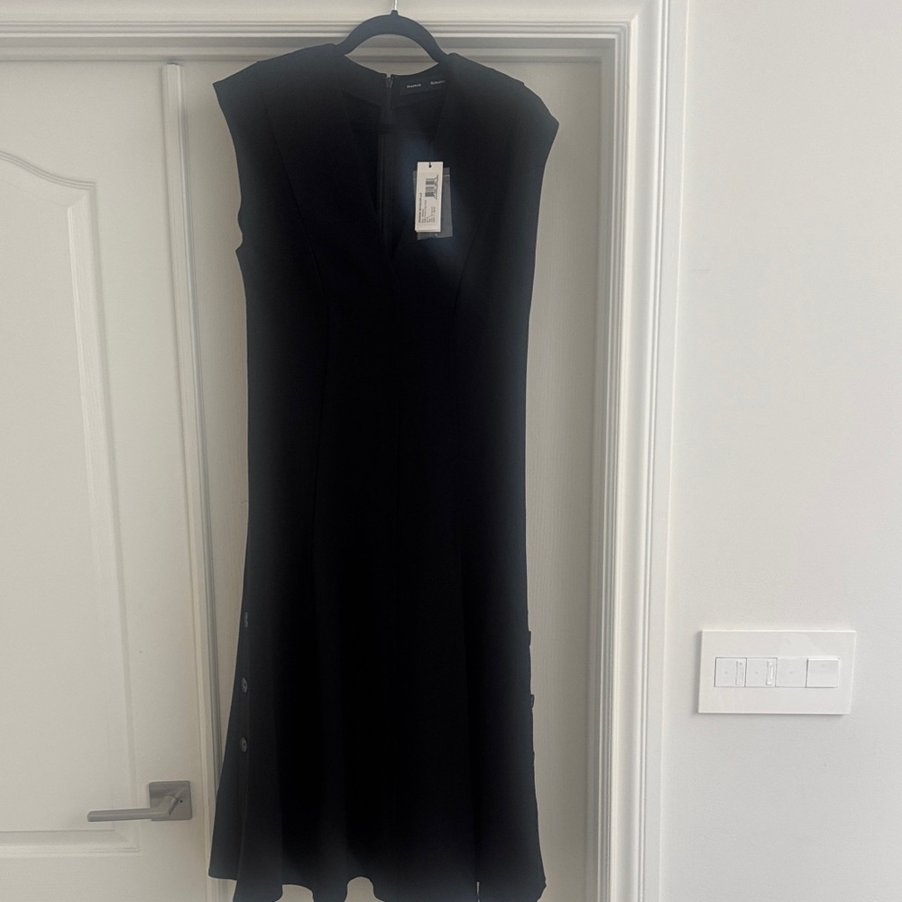 Proenza Schouler Black Midi Dress